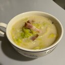 春キャベツで作るヘルシー豆乳スープ